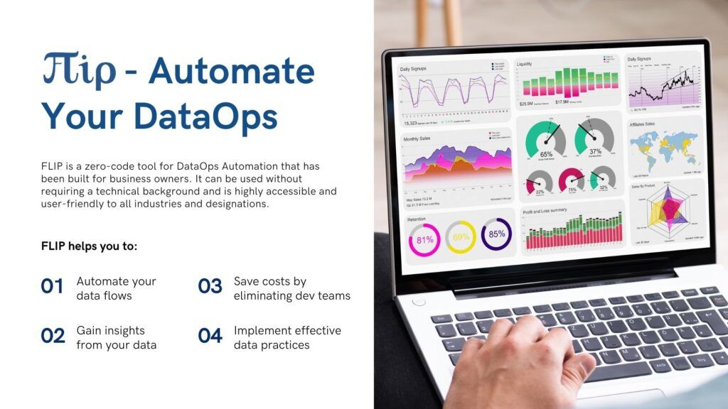 Our zero-code DataOps is optimized for healthcare executives to analyze and gather business insights. FLIP makes it easy for anyone to automate processes and save time and resources.