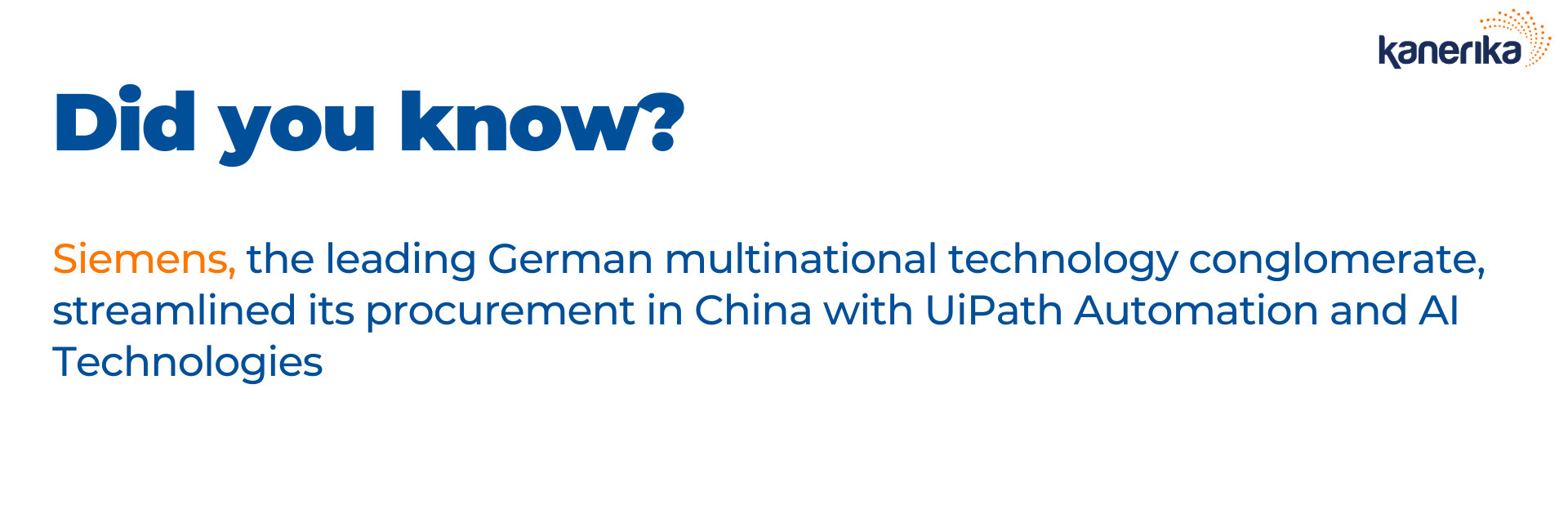 UiPath enabling Siemens