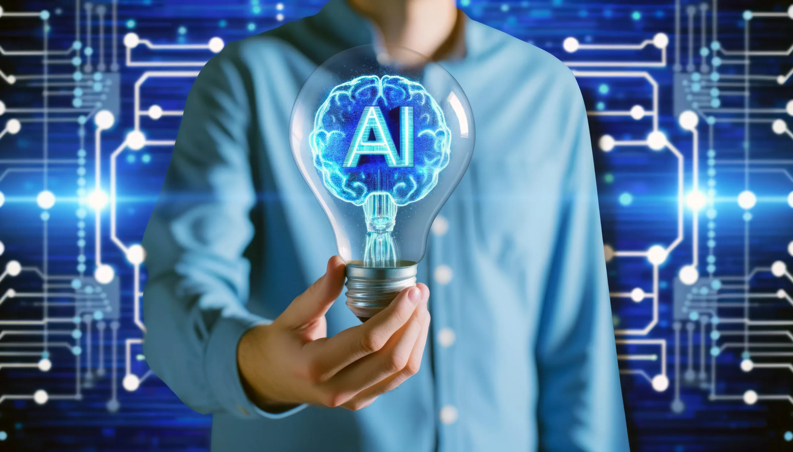 A digital composite image showing a person