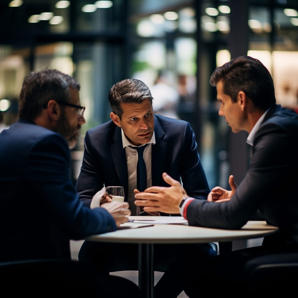 People discussing