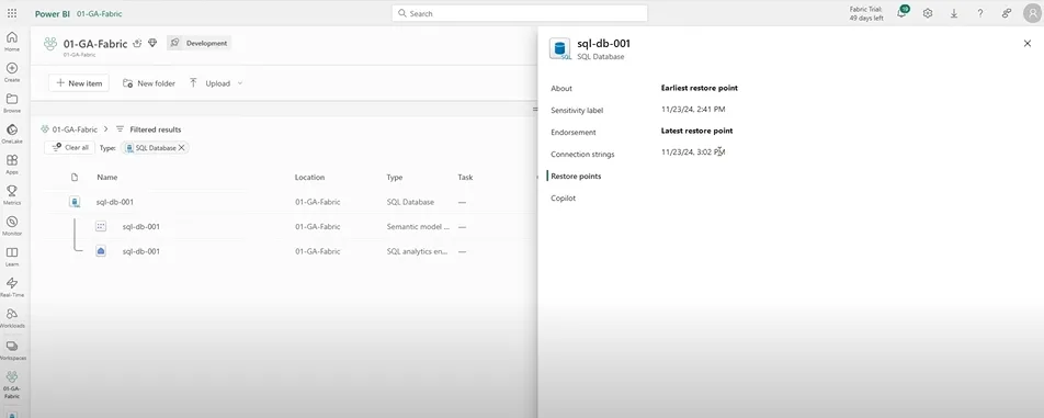 SQL Database in Fabric