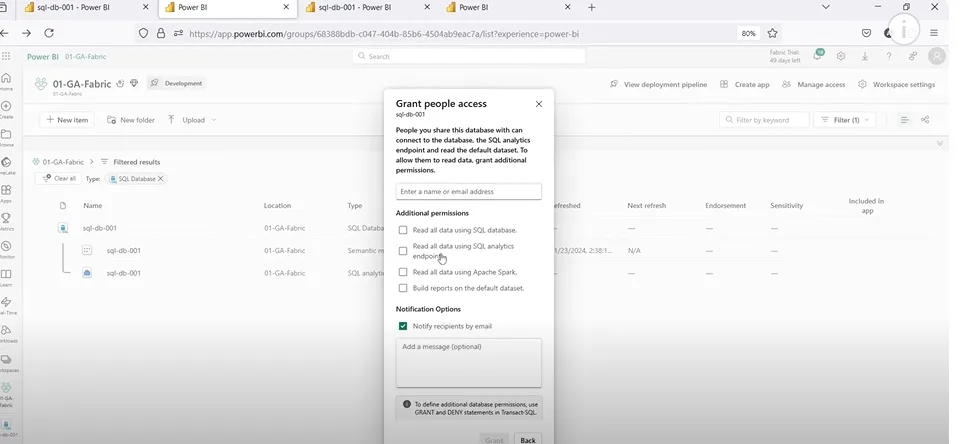 SQL Database in Fabric