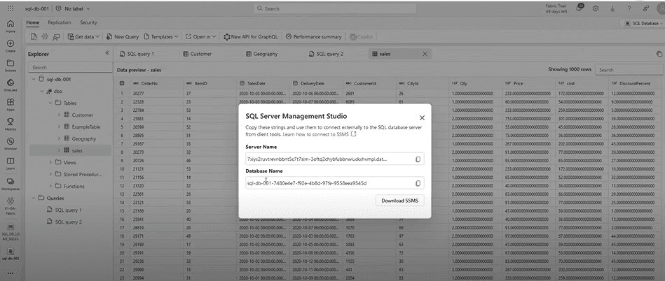 SQL Database in Fabric