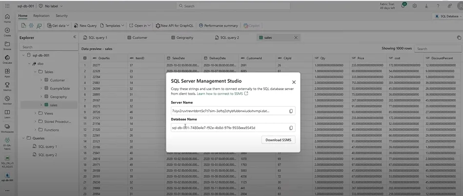 SQL Database in Fabric