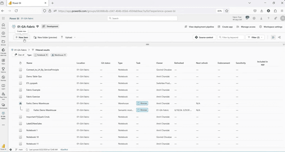Creating a New T-SQL Notebook in Microsoft Fabric
