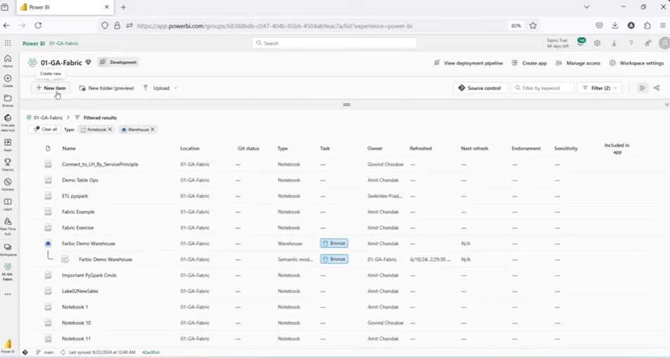 Creating a New T-SQL Notebook in Microsoft Fabric