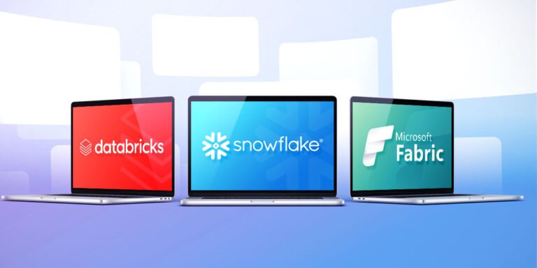 Snowflake vs Databricks vs Microsoft Fabric banner