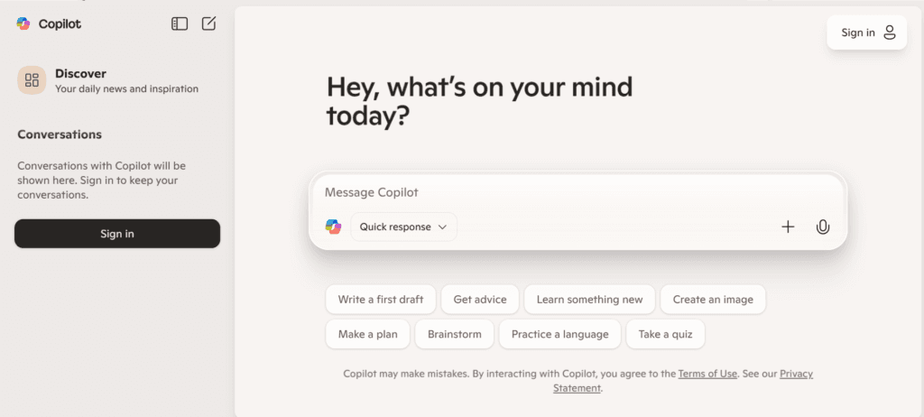 Microsoft copilot