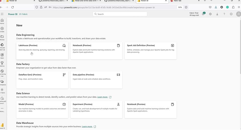 Lakehouse in Microsoft Fabric
