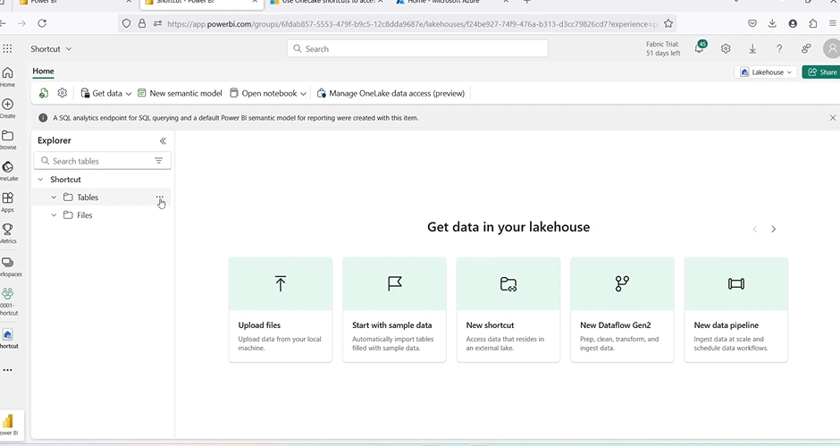 OneLake Shortcut in Microsoft Fabric