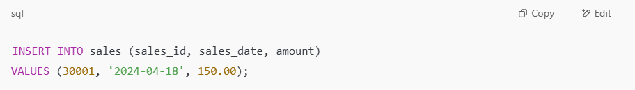 SQL CODE for Copy Job in Microsoft Fabric 