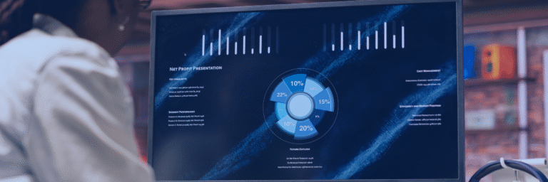 Women working with Power BI