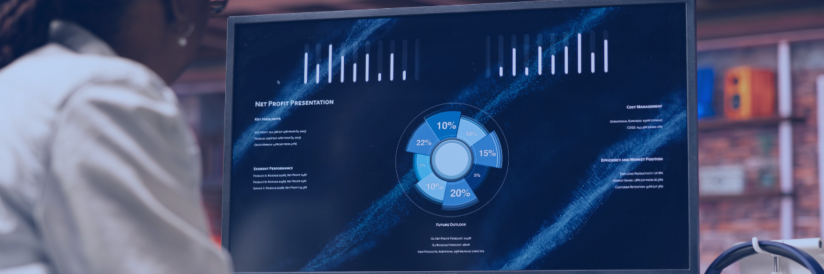 Women working with Power BI