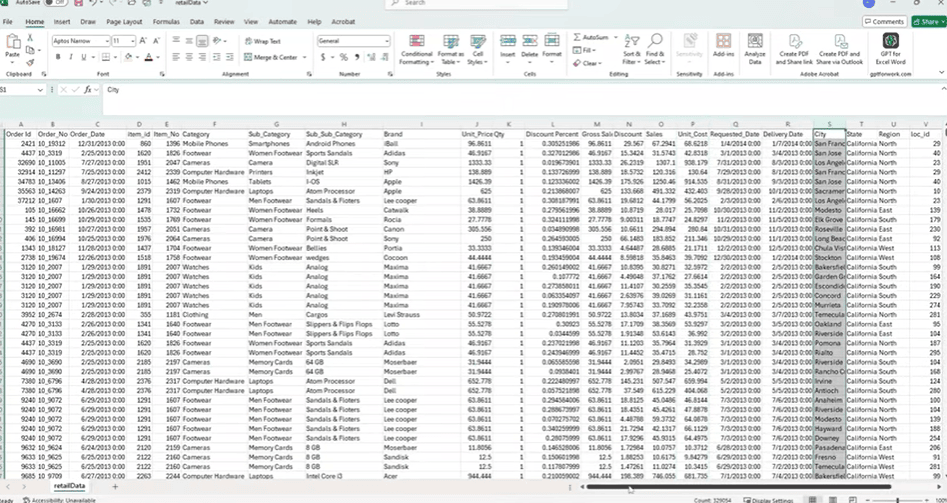 Understanding the Dataset to Create Star Schema 