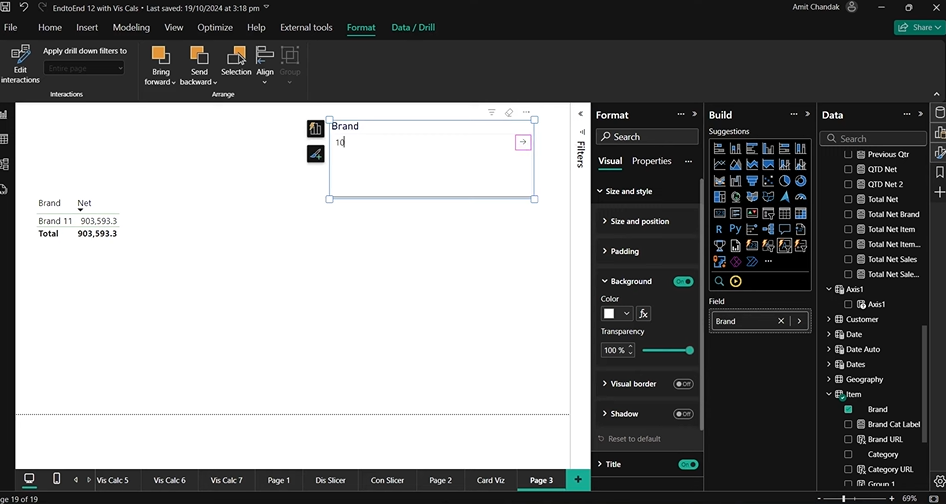 Inputing Text to Filter in Power BI