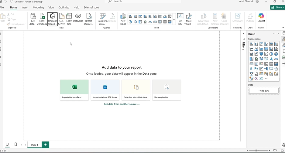 Onelake Category in Power BI
