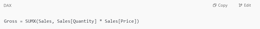 Code for Power BI