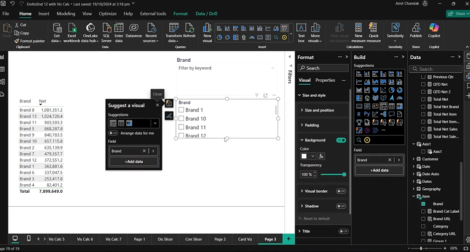 Setting Up Interactions in Power BI