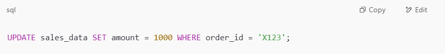 Code for Table Clones in Microsoft Fabric Warehouse