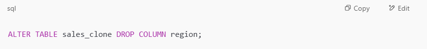 Code for Table Clones in Microsoft Fabric Warehouse