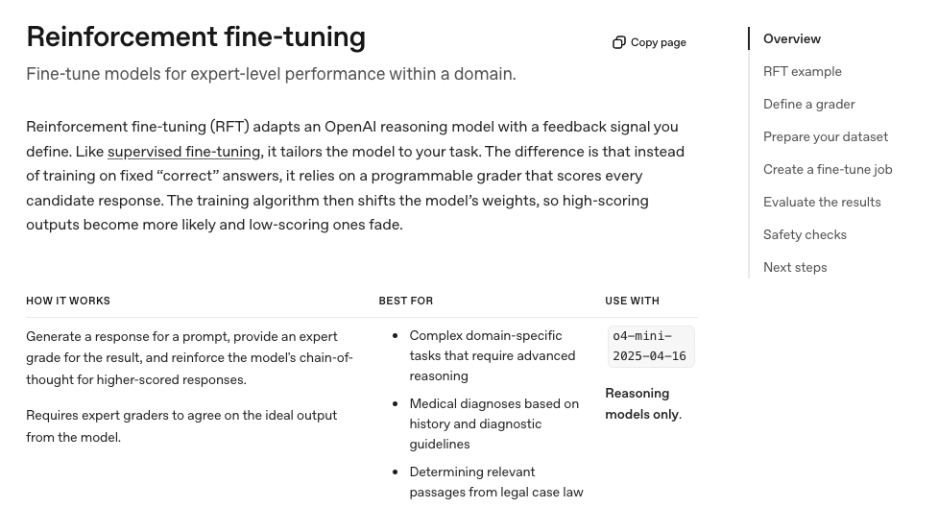 Reinforcement Fine-Tuning and Feedback Loops 