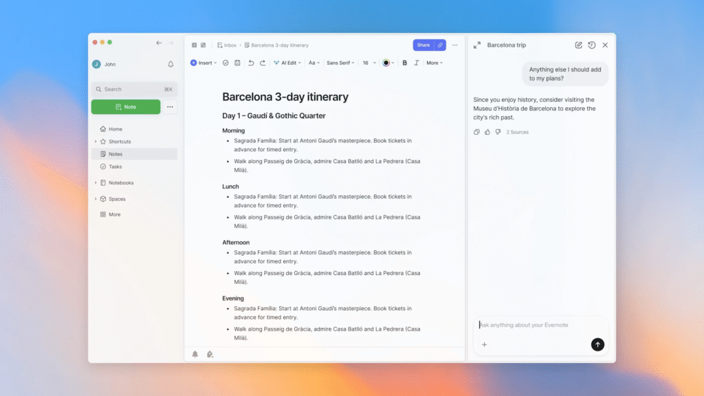 Evernote: Intelligent Note Management