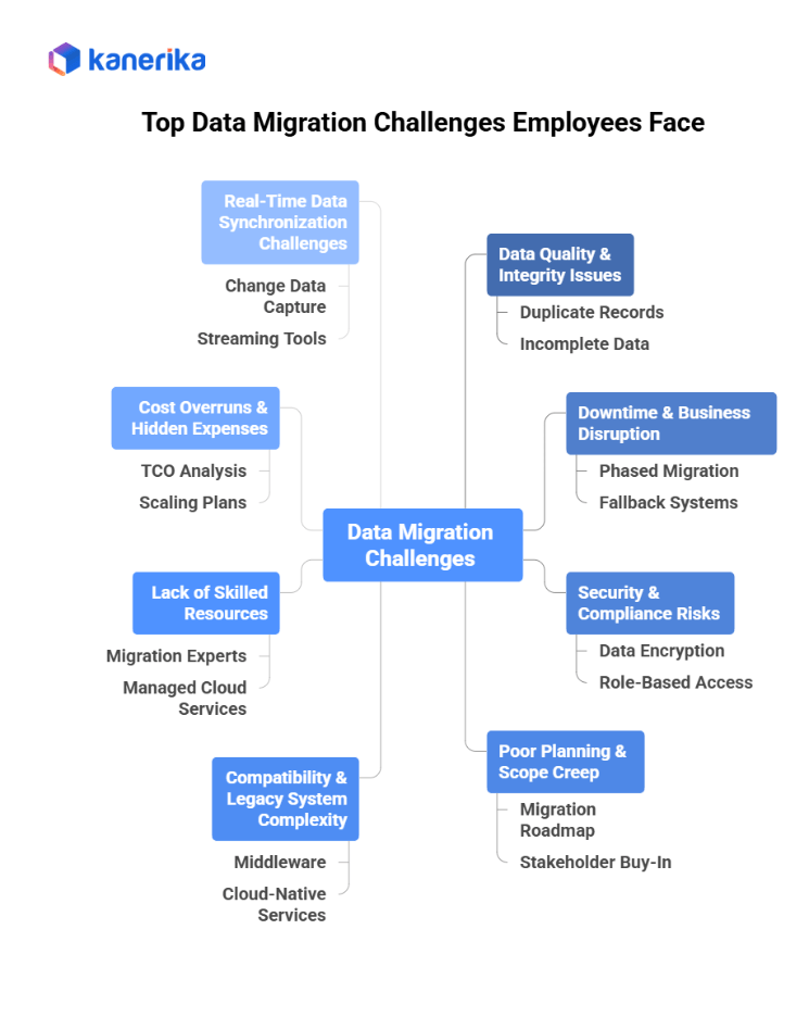 Top Data Migration challenges employees face