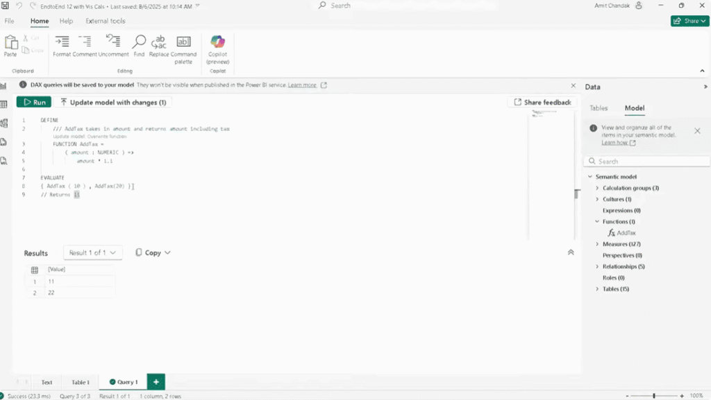 How to Create and Use DAX User-Defined Functions in Power BI