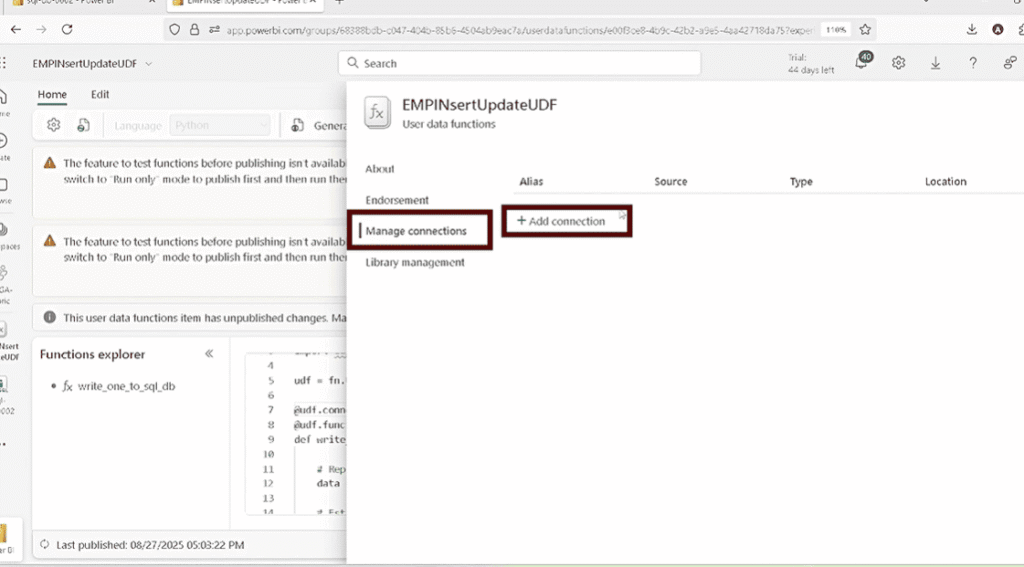 Translytical Task Flow in Power BI