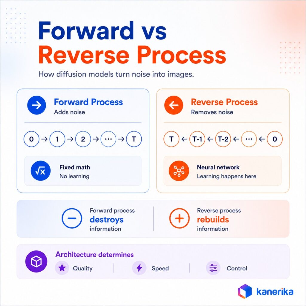 Diffusion Models: The Forward and Reverse Process