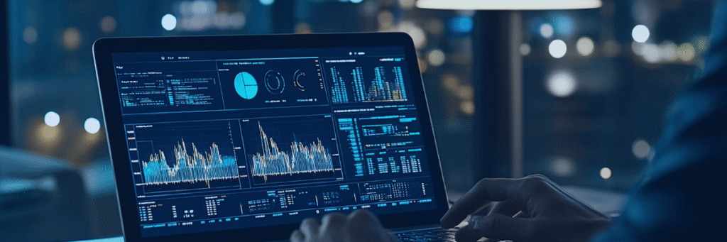 Kanerika blog banner for Databricks Omnigent showing analytics dashboards on a laptop screen.