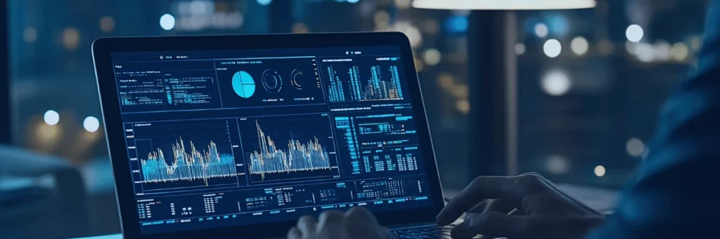 Kanerika blog banner for Databricks Omnigent showing analytics dashboards on a laptop screen.