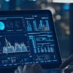 Kanerika blog banner for Databricks Omnigent showing analytics dashboards on a laptop screen.
