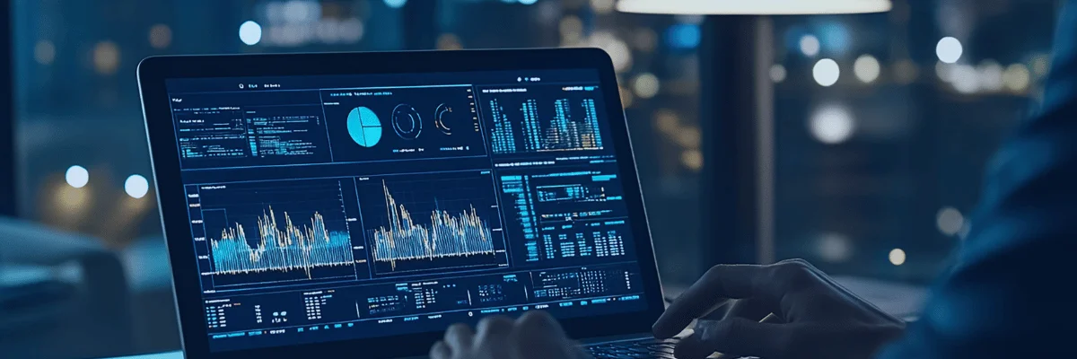 Kanerika blog banner for Databricks Omnigent showing analytics dashboards on a laptop screen.