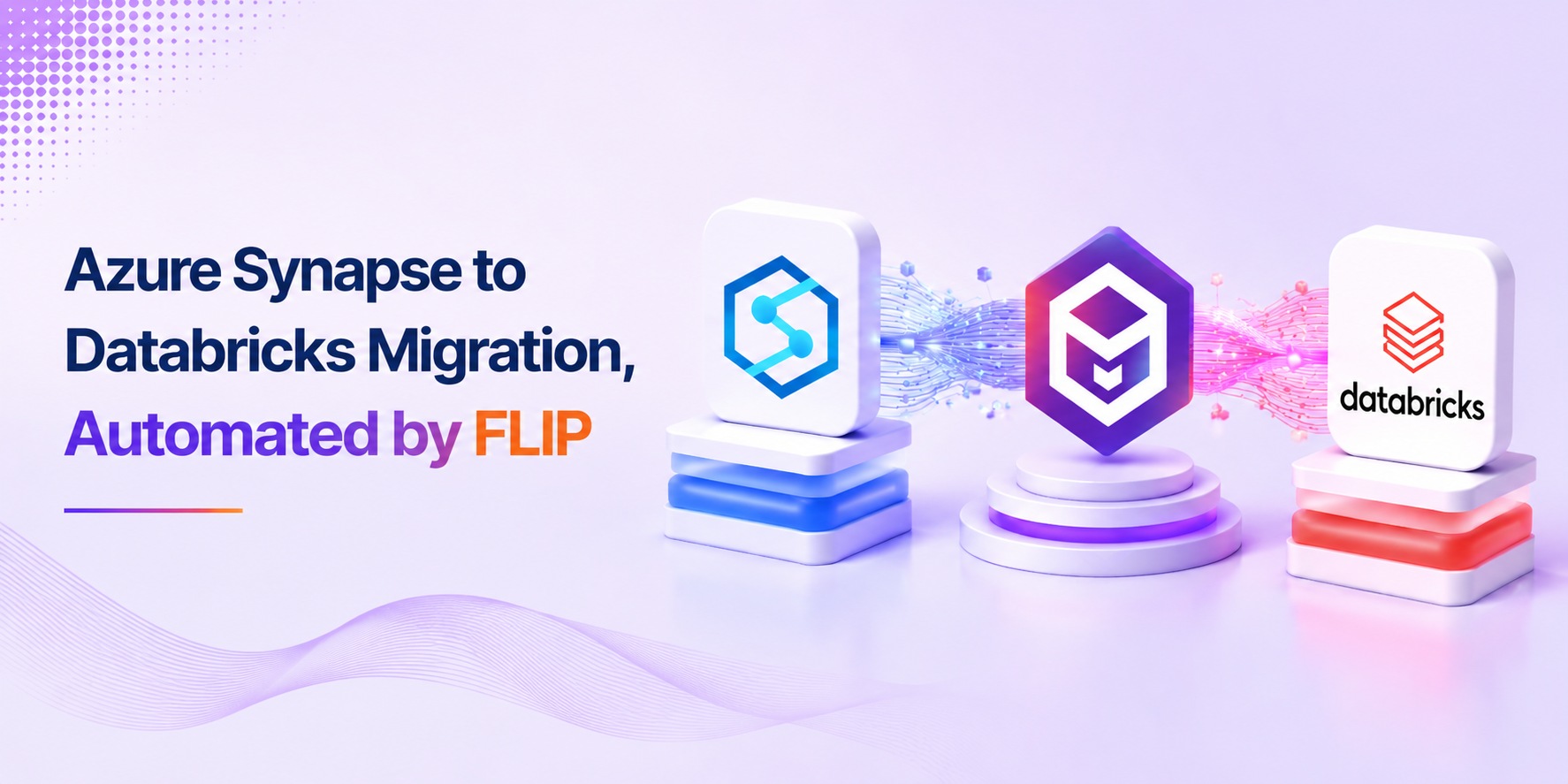 Kanerika datasheet cover for Azure synapse to Databricks migration with FLIP