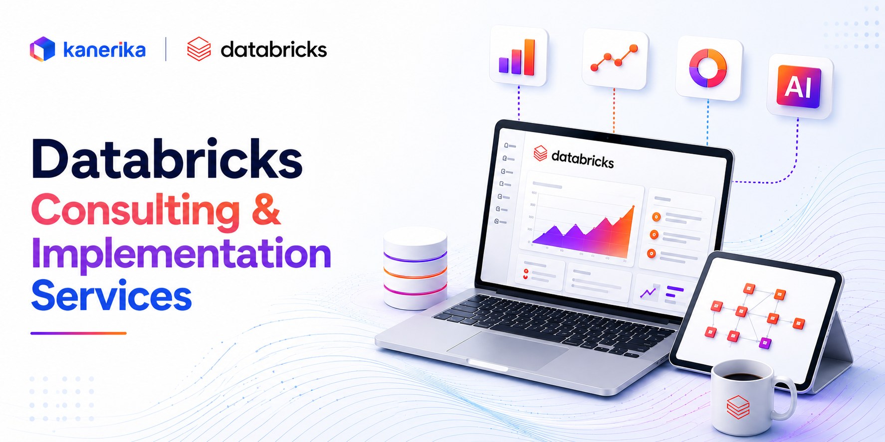 Kanerika Datasheet banner for Databricks Consulting services