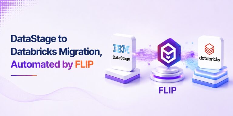 Kanerika Datasheet cover for Datastage to Databricks migration with FLIP
