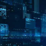Kanerika blog banner for snowflake query optimisation showing digital data blocks, code screens, and blue analytics visuals.