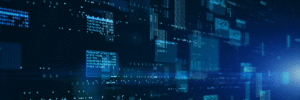 Kanerika blog banner for snowflake query optimisation showing digital data blocks, code screens, and blue analytics visuals.