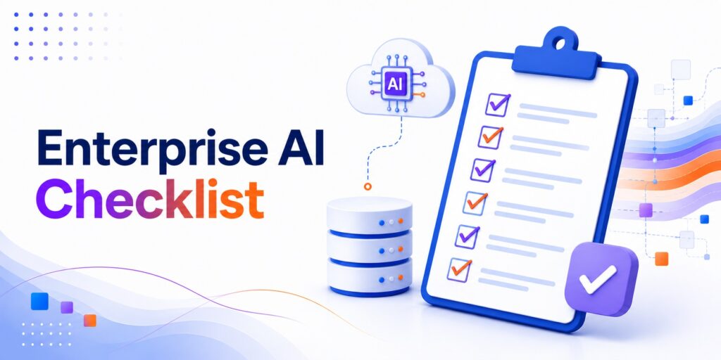 Kanerika Checklist cover for Enterprise AI checklist