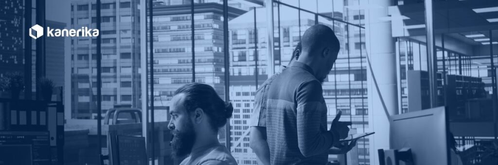 Data engineering team reviewing specialized platform work, representing the benefits of staff augmentation for enterprise technology teams