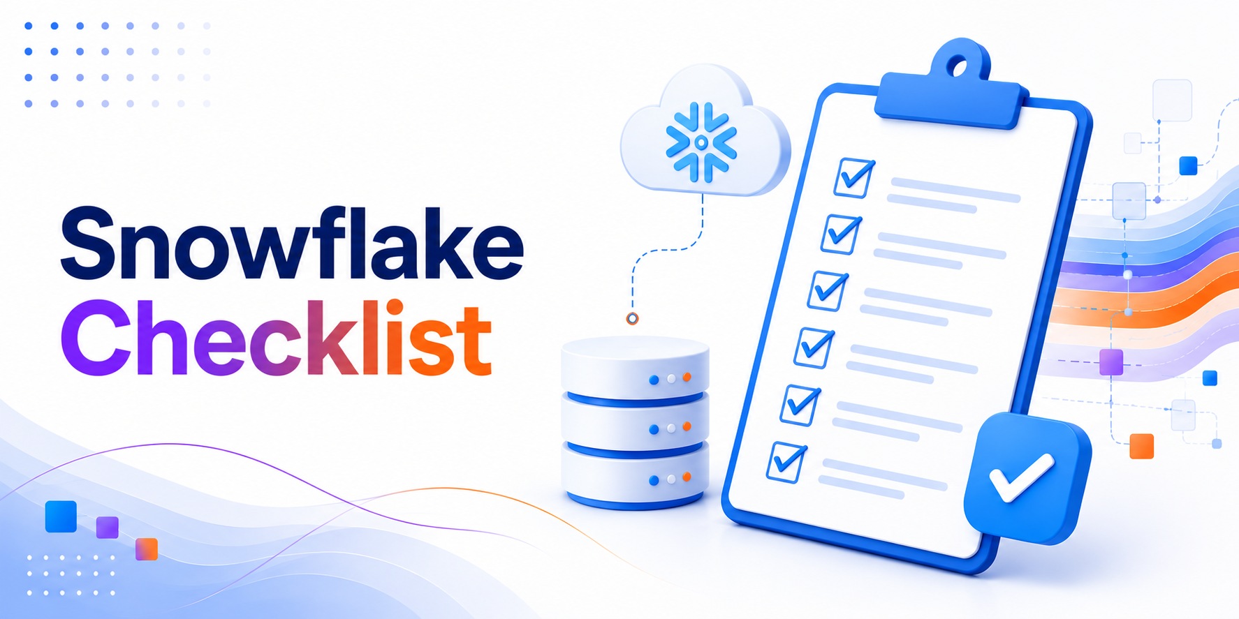 Snowflake Performance Optimization Checklist cover