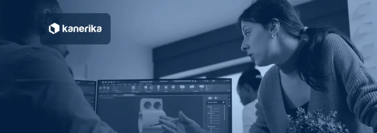 Product engineering team reviewing an AI-assisted CAD prototype design, representing AI in product development
