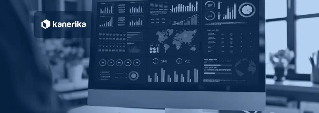 Augmented analytics tools dashboard showing AI-generated business insight for enterprise teams