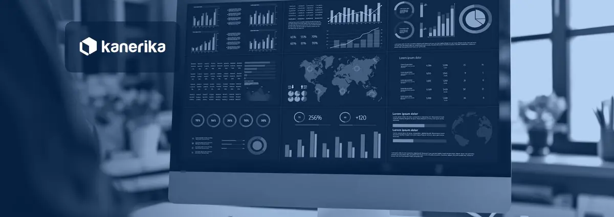 Augmented analytics tools dashboard showing AI-generated business insight for enterprise teams
