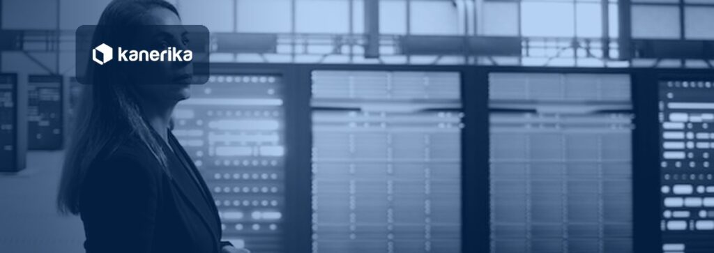 Azure identity management: IT professional reviewing Microsoft Entra ID identity governance in a secure enterprise data center