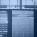 Azure identity management: IT professional reviewing Microsoft Entra ID identity governance in a secure enterprise data center