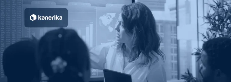 Leader presenting data dashboards to a governance council in a boardroom, illustrating data governance examples for enterprises