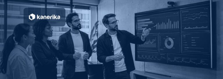 Engineering team reviewing a software delivery analytics dashboard showing engineering productivity metrics and deployment pipeline data
