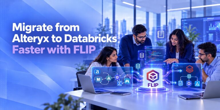 Kanerika cover for Alteryx to databricks data platform migration with FLIP datasheet